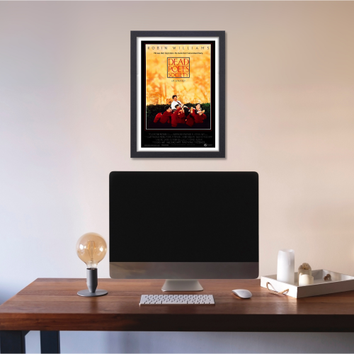 Dead Poets Society Movie Poster Frame Comedy Drama Film Art work Framed Posters Hollywood Movies Canvas Painting Photo Frames for Wall Decor Home Decoration Living Room Bedroom Office Study Room Cafe