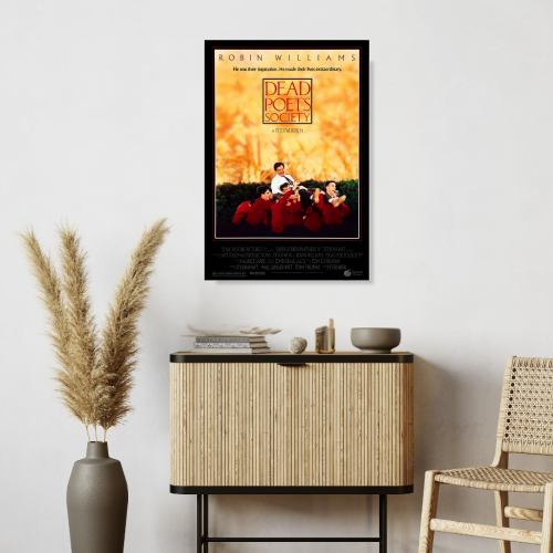 Dead Poets Society Movie Poster Frame Comedy Drama Film Art work Framed Posters Hollywood Movies Canvas Painting Photo Frames for Wall Decor Home Decoration Living Room Bedroom Office Study Room Cafe