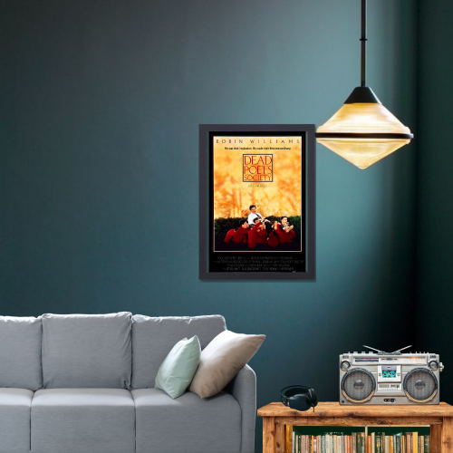 Dead Poets Society Movie Poster Frame Comedy Drama Film Art work Framed Posters Hollywood Movies Canvas Painting Photo Frames for Wall Decor Home Decoration Living Room Bedroom Office Study Room Cafe