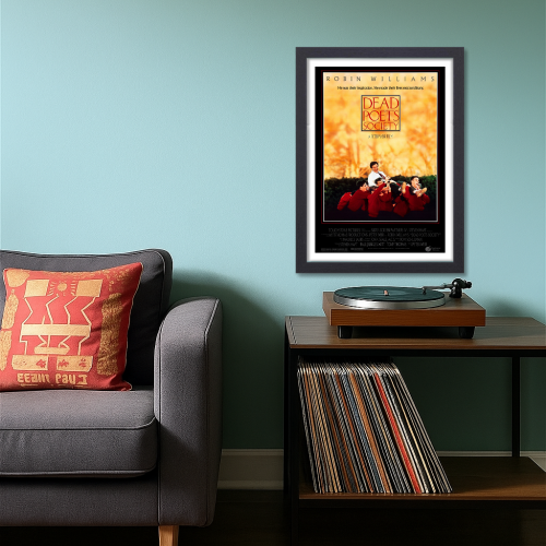 Dead Poets Society Movie Poster Frame Comedy Drama Film Art work Framed Posters Hollywood Movies Canvas Painting Photo Frames for Wall Decor Home Decoration Living Room Bedroom Office Study Room Cafe