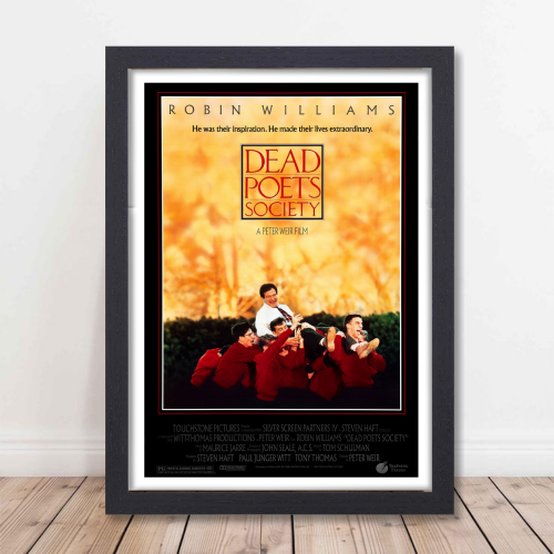 Dead Poets Society Movie Poster Frame Comedy Drama Film Art work Framed Posters Hollywood Movies Canvas Painting Photo Frames for Wall Decor Home Decoration Living Room Bedroom Office Study Room Cafe