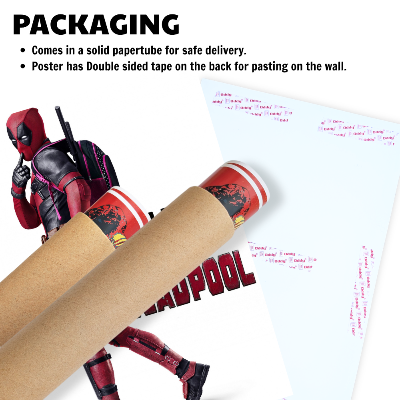 Deadpool Film Poster Frame Avengers Movie Action Comedy Framed Posters Hollywood Movies Art work Canvas Painting Photo Frames for Wall Decor Home Decoration Living Room Bedroom Office Study Room Cafe Restraunt