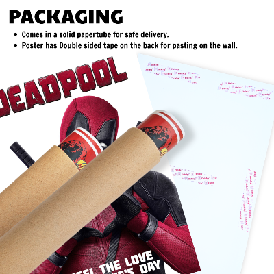 Deadpool Movie Poster Frame Avengers Action Comedy Framed Posters Hollywood Movies Art work Canvas Painting Photo Frames for Wall Decor Home Decoration Living Room Bedroom Office Study Room Cafe Restraunt