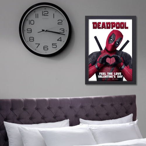 Deadpool Movie Poster Frame Avengers Action Comedy Framed Posters Hollywood Movies Art work Canvas Painting Photo Frames for Wall Decor Home Decoration Living Room Bedroom Office Study Room Cafe Restraunt