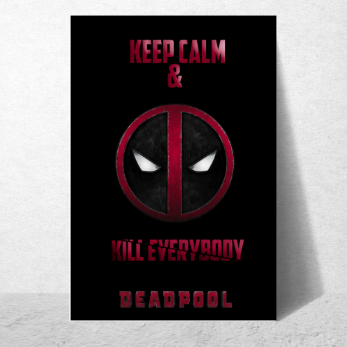 Deadpool Movie Poster Frame Avengers Movies Action Comedy Framed Posters Hollywood Film Art work Canvas Painting Photo Frames for Wall Decor Home Decoration Living Room Bedroom Office Study Room Cafe Restraunt