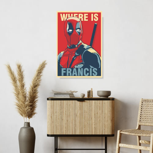 Deadpool Movie Poster Frame Avengers Action Comedy Framed Posters Hollywood Movies Art work Canvas Painting Photo Frames for Wall Decor Home Decoration Living Room Bedroom Office Study Room Cafe Restraunt Art