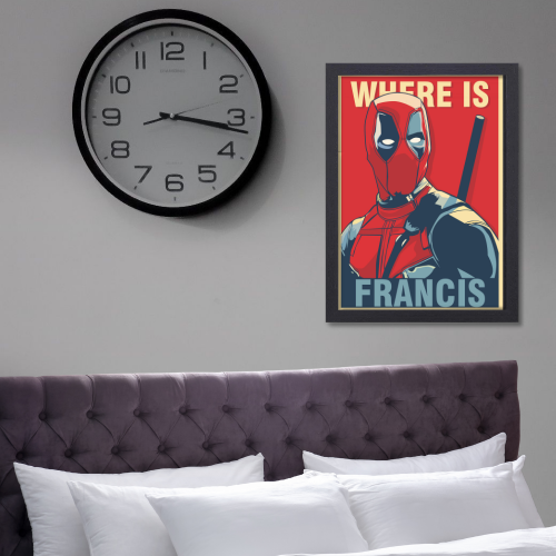 Deadpool Movie Poster Frame Avengers Action Comedy Framed Posters Hollywood Movies Art work Canvas Painting Photo Frames for Wall Decor Home Decoration Living Room Bedroom Office Study Room Cafe Restraunt Art