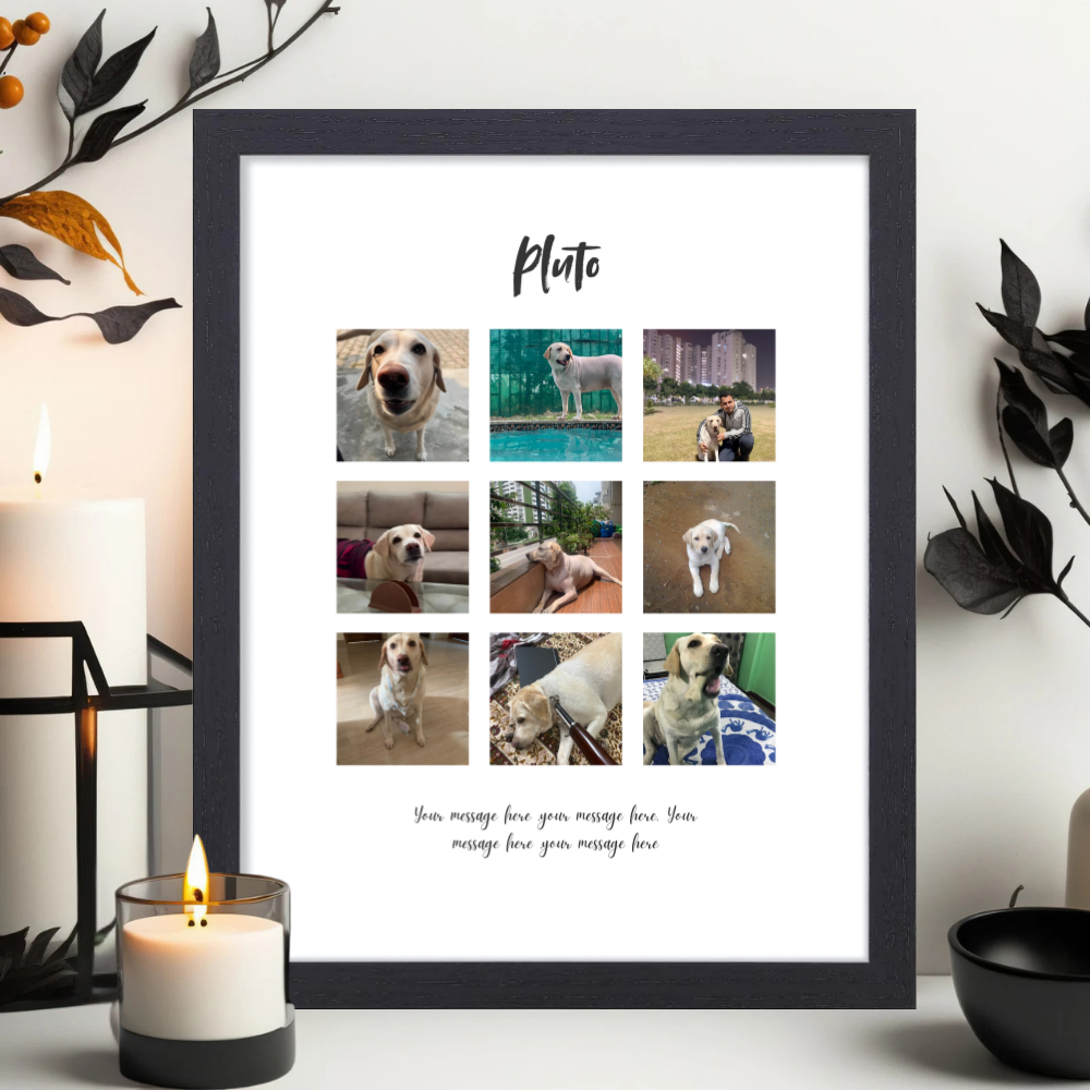 Customized Photo Collage Frame 10x13 Inch – Personalized Frame of Family Couple Friends