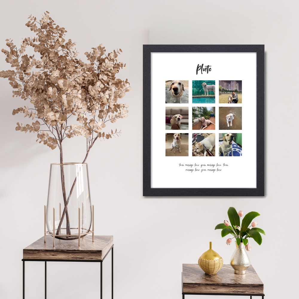 Customized Photo Collage Frame 10x13 Inch – Personalized Frame of Family Couple Friends
