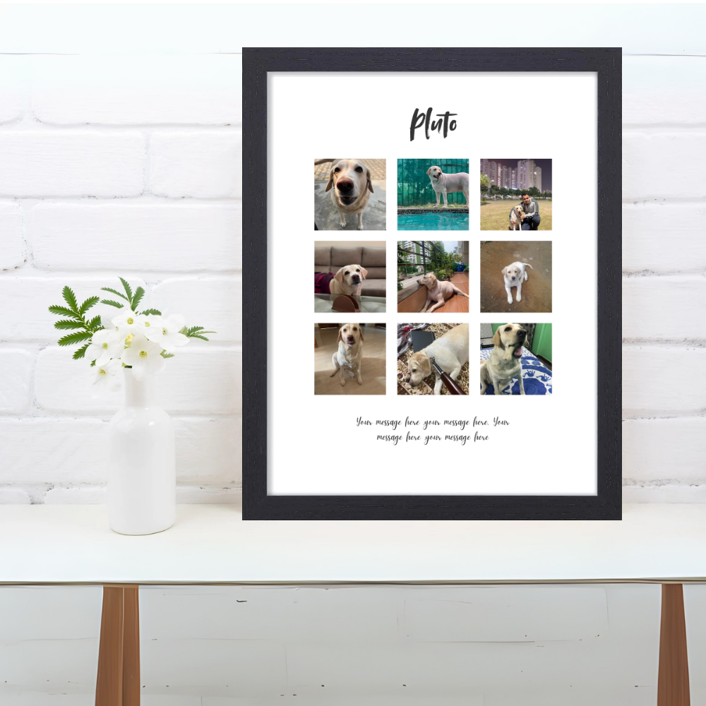 Customized Photo Collage Frame 10x13 Inch – Personalized Frame of Family Couple Friends