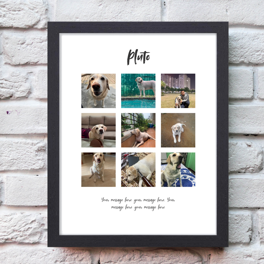 Customized Photo Collage Frame 10x13 Inch – Personalized Frame of Family Couple Friends