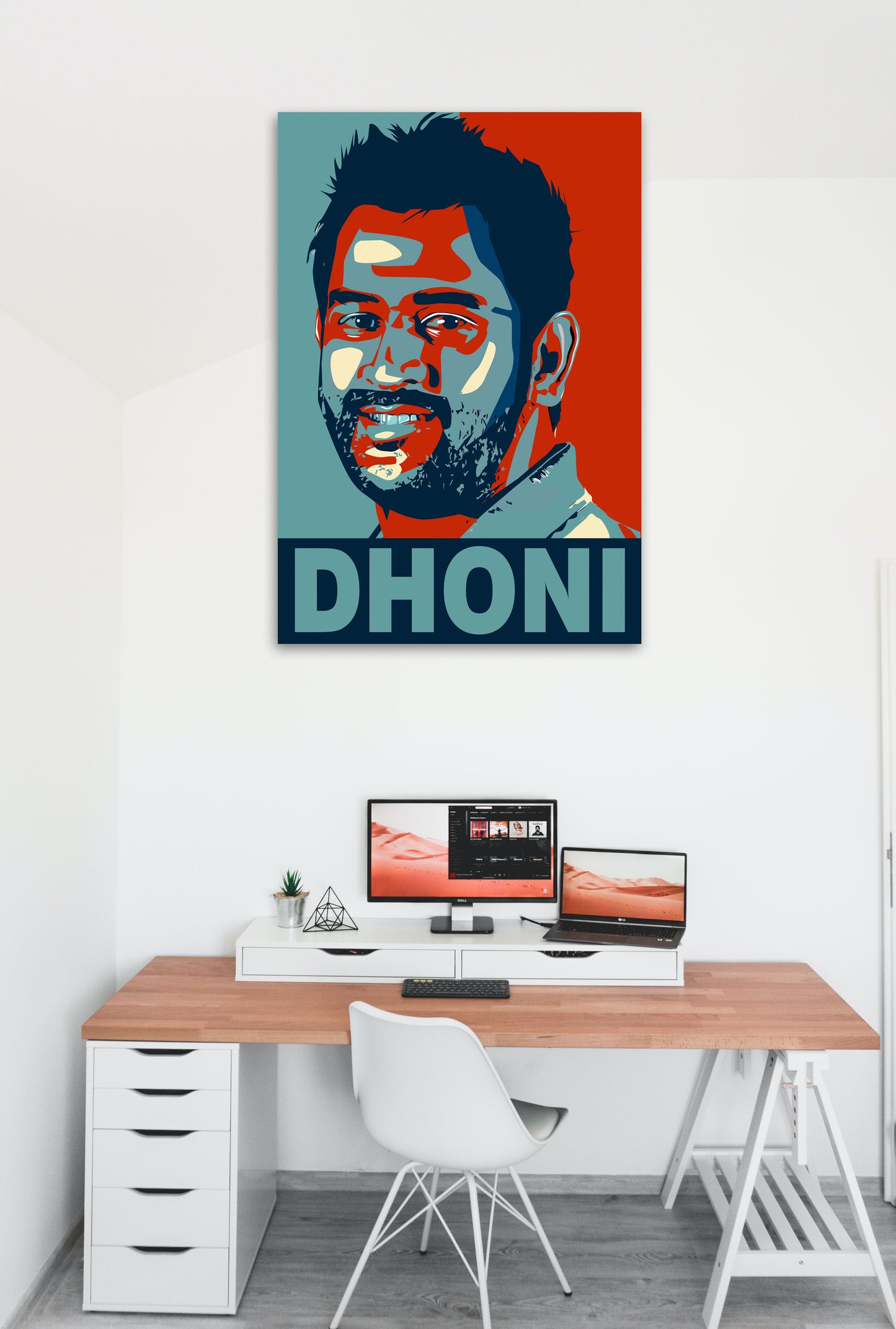 Dhoni Art work