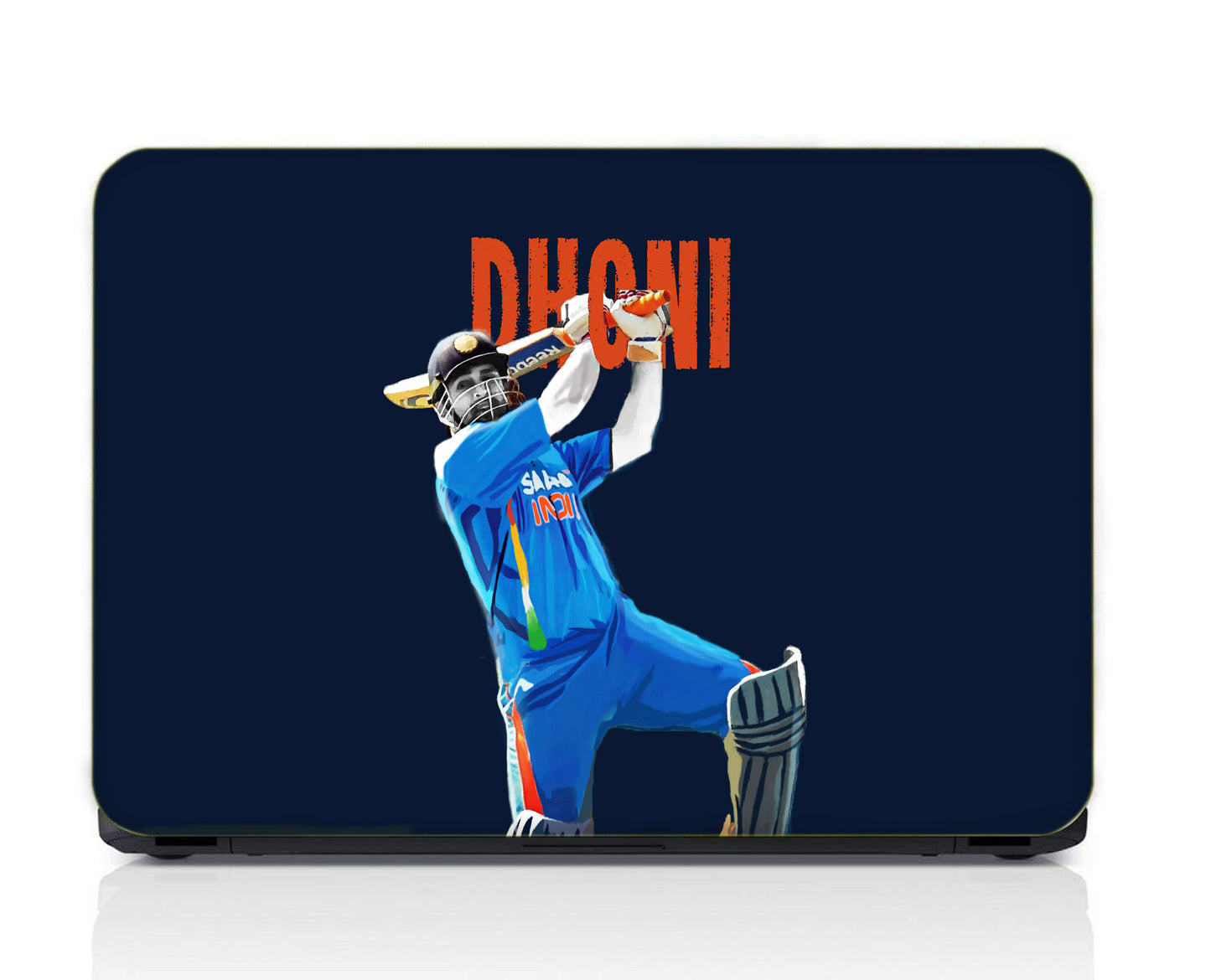 MS Dhoni Laptop Skin Vinyl, No Bubble, Multicolor 11.6"- 15.6" inch Laptop