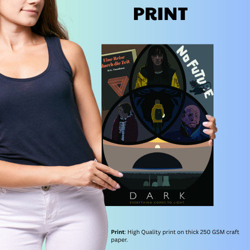 Dark Mystery Series Poster Frame Thriller Action Artwork Framed Posters Hollywood Movies Canvas Painting Photo Frames for Wall Art Decor Home Decoration Living Room Bedroom Office Study Room Cafe