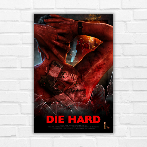 Die Hard Movie Poster Frame Action Thriller Film Framed Posters Hollywood Movies Artwork Canvas Painting Photo Frames for Wall Decor Home Decoration Living Room Bedroom Office Study Room Cafe Restraunt, die hard poster, die hard poster hd, die hard poster original, die hard poster art, die hard poster imdb, die hard poster font, die hard poster 911, die hard movie poster, die hard movie poster original, die hard movie poster 4k, die hard movie poster hd, die hard movie poster imdb, die hard movie posters