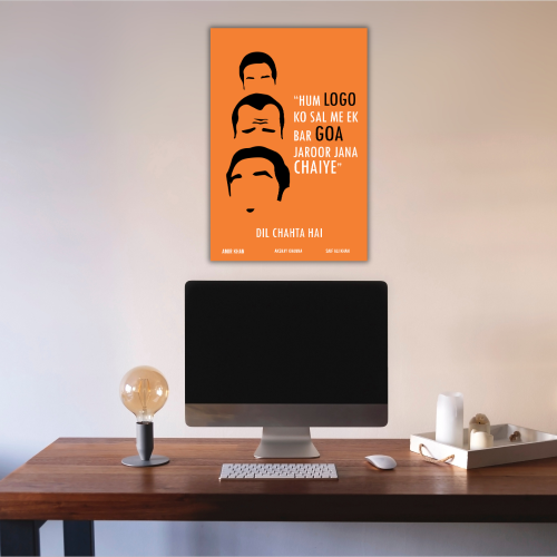 Dil Chahta Hai Movie Frame Poster Bollywood Actor Amir Khan Movie Quote Framed Posters Photo Frames Artwork Canvas Painting For Wall Decor Bedroom Living Room Decoration Home Office Hostel, dil chahta hai poster, dil chahta hai movie poster, dil chahta hai hd poster, dil chahta hai wall art, dil chahta hai wall decor, dil chahta hai frame, dil chahta hai wall frame, dil chahta hai wall frames, dil chahta hai wall framing, dil chahta hai frames, dil chahta hai frame png, dil chahta hai frame design