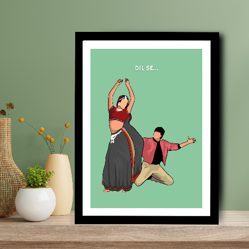 Dil se Movie Poster Frame Shahrukh Khan Artwork Framed Posters Bollywood Movies Canvas Paintings Photo Frames for Wall Decor Bedroom Living room Dining Hall Kitchen Restraunt Cafe & Office Walls Art Decoration, dil se movie poster, dil se movie hd poster, dil se movie poster hd, dil se movie wall poster, dil se movie wall posters, dil se movie wall poster hd, dil se movie wall posters hd, dil se movie wall frames, dil se movie wall frame design, dil se movie wall frame photo, dil se movie wall frame poster