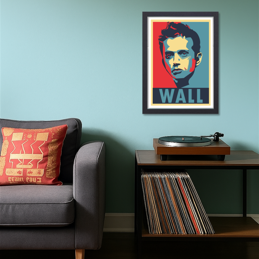 Rahul Dravid The Wall Poster Cricketer Motivational Quotes Inspirational Wall Sticker Posters with Frame or without Frame For Wall Decor bedroom, livingroom, boys & men rooms decoration & Office