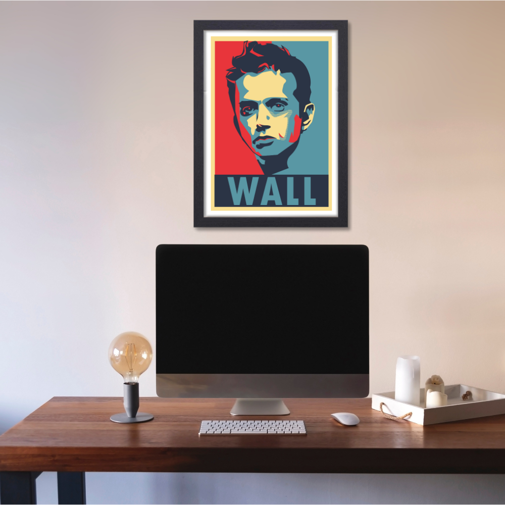 Rahul Dravid The Wall Poster Cricketer Motivational Quotes Inspirational Wall Sticker Posters with Frame or without Frame For Wall Decor bedroom, livingroom, boys & men rooms decoration & Office