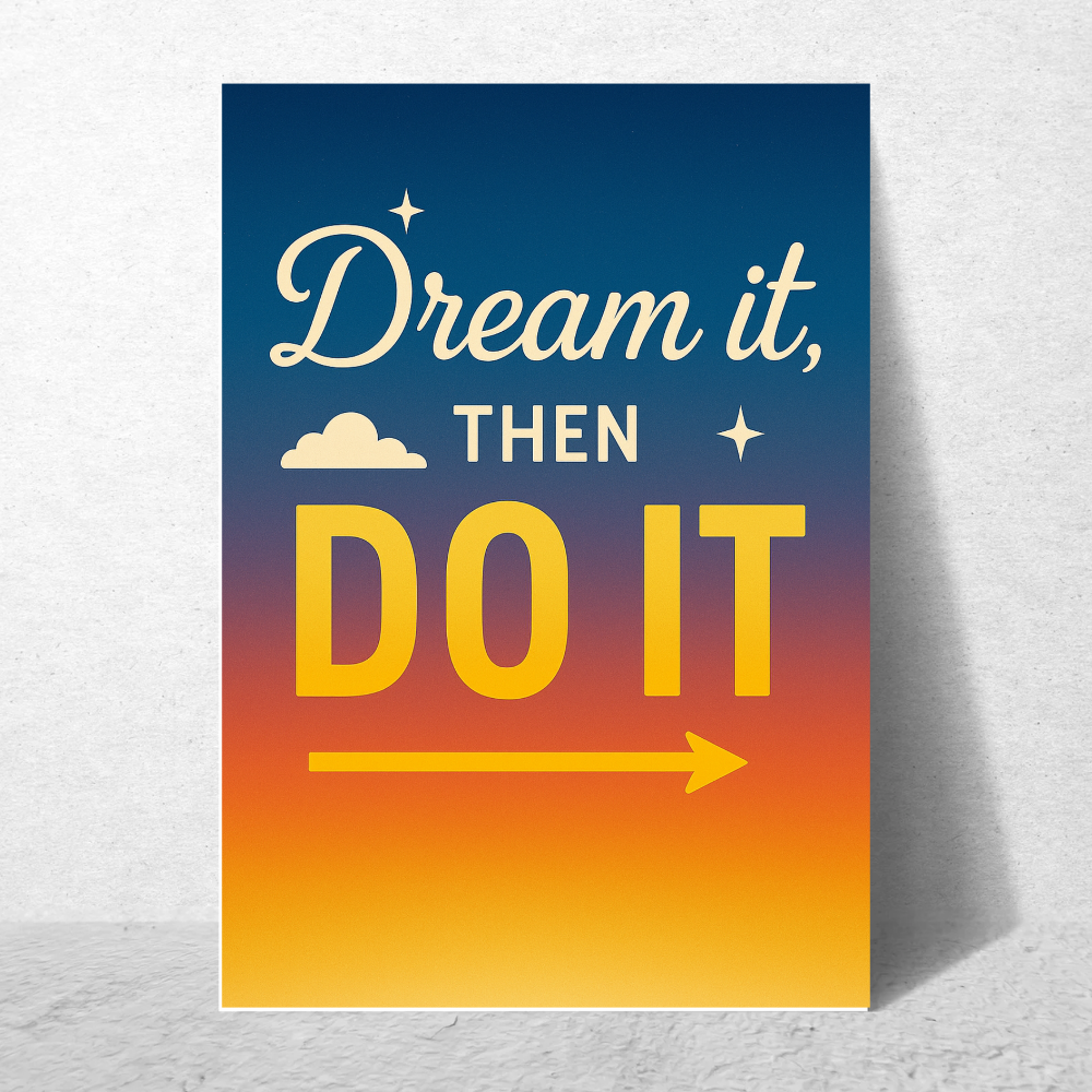 Motivational Quotes Poster Motivation Quote Posters Inspiring Lines Painting Stickers for Students & Study Room Library decoration Living room bedroom kitchen Dining hall & office wall decor (with frame & without frame)