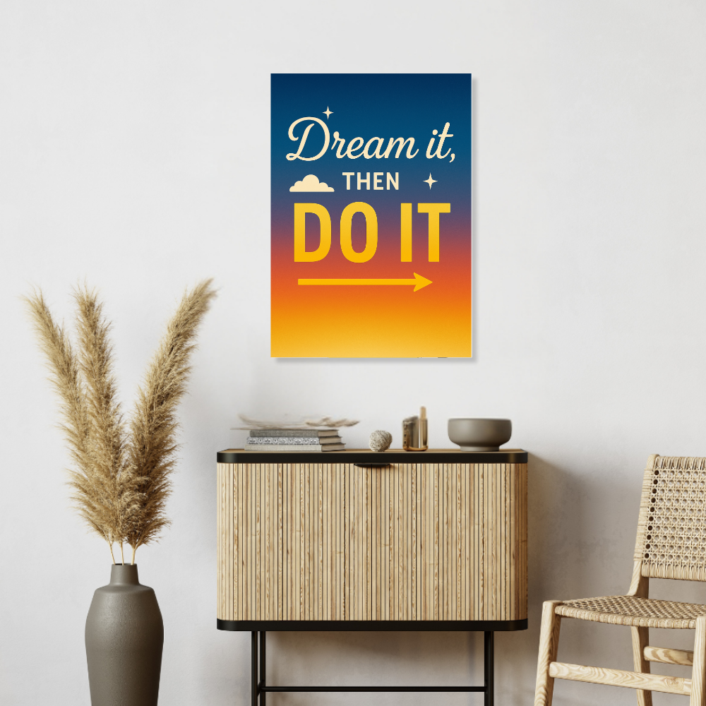 Motivational Quotes Poster Motivation Quote Posters Inspiring Lines Painting Stickers for Students & Study Room Library decoration Living room bedroom kitchen Dining hall & office wall decor (with frame & without frame)