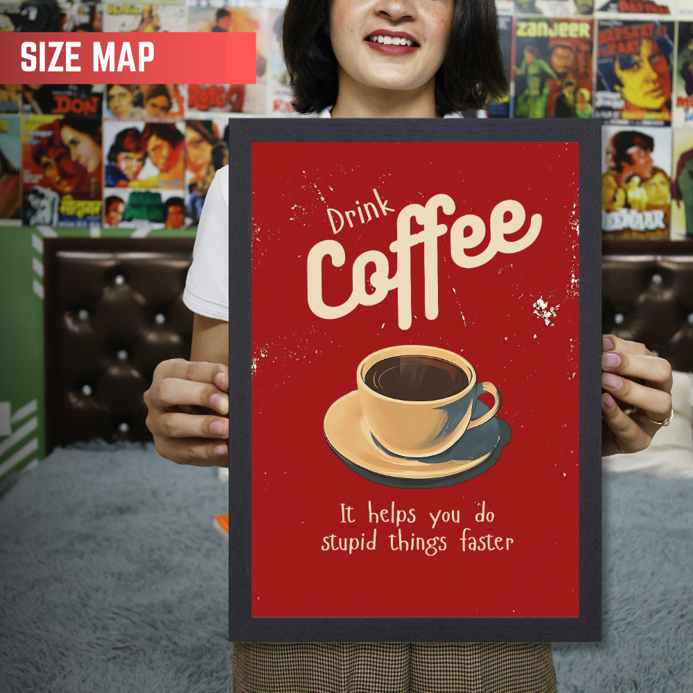 Funny Coffee thing Quote Poster For Room Office Home wall Decoration Bedroom Hotel Living Gift Painting sticker wallpaper Hostel Restaurant Bar Cafe Hotel Wall Art Caffe Quotes