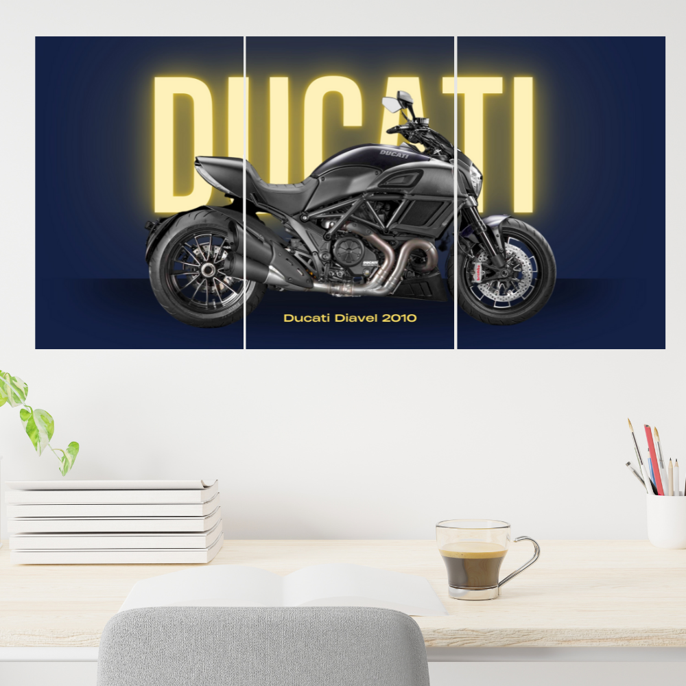 Ducati Bike Split Posters Set Of 3 For your Desk wall