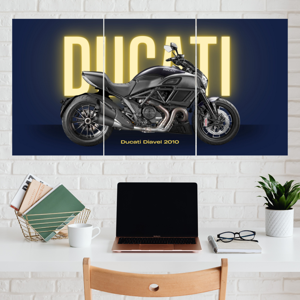 Ducati Bike Split Posters Set Of 3 For your Desk wall