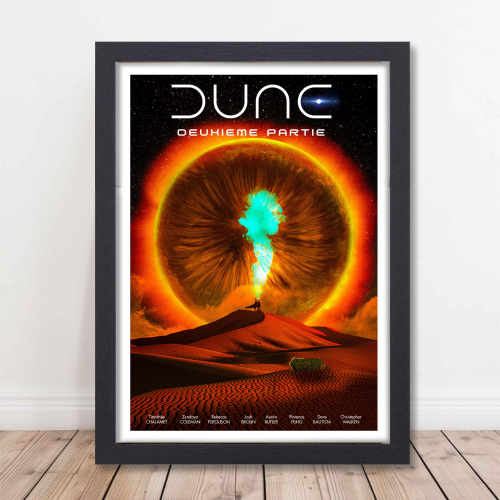 Dune Movie Poster Frame Adventure Sci-fi Film Artwork Framed Posters  Hollywood Movies Canvas Painting Photo Frames for Wall Decor Home Decoration Living Room Bedroom Office Study Room Cafe