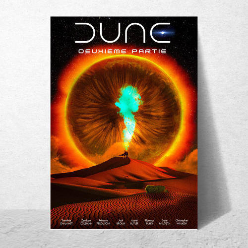 Dune Movie Poster Frame Adventure Sci-fi Film Artwork Framed Posters  Hollywood Movies Canvas Painting Photo Frames for Wall Decor Home Decoration Living Room Bedroom Office Study Room Cafe