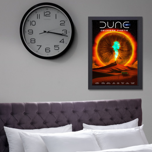 Dune Movie Poster Frame Adventure Sci-fi Film Artwork Framed Posters  Hollywood Movies Canvas Painting Photo Frames for Wall Decor Home Decoration Living Room Bedroom Office Study Room Cafe