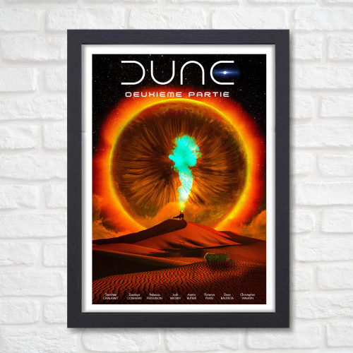 Dune Movie Poster Frame Adventure Sci-fi Film Artwork Framed Posters  Hollywood Movies Canvas Painting Photo Frames for Wall Decor Home Decoration Living Room Bedroom Office Study Room Cafe