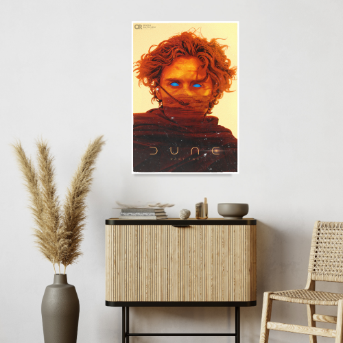 Dune Movie Poster Frame Adventure Sci-fi Film Artwork Framed Posters Hollywood Movies Canvas Painting Photo Frames for Wall Decor Home Decoration Living Room Bedroom Office Study Room Cafe