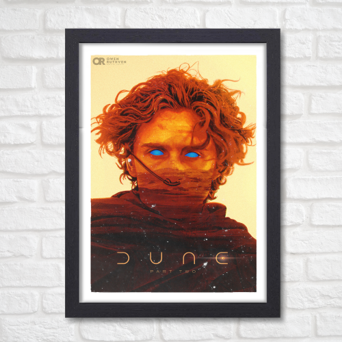Dune Movie Poster Frame Adventure Sci-fi Film Artwork Framed Posters Hollywood Movies Canvas Painting Photo Frames for Wall Decor Home Decoration Living Room Bedroom Office Study Room Cafe