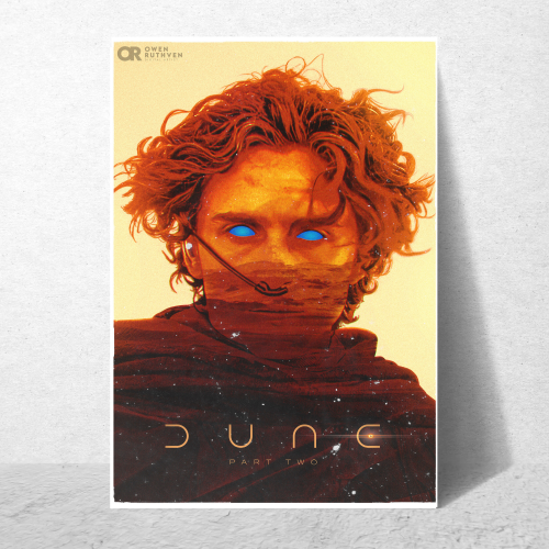 Dune Movie Poster Frame Adventure Sci-fi Film Artwork Framed Posters Hollywood Movies Canvas Painting Photo Frames for Wall Decor Home Decoration Living Room Bedroom Office Study Room Cafe