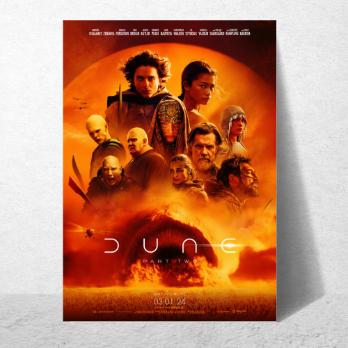 Dune Movie Poster Framed Adventure Sci-fi Film Artwork Frames Posters Hollywood Movies Canvas Painting Photo Frame for Wall Decor Home Decoration Living Room Bedroom Office Study Room Cafe
