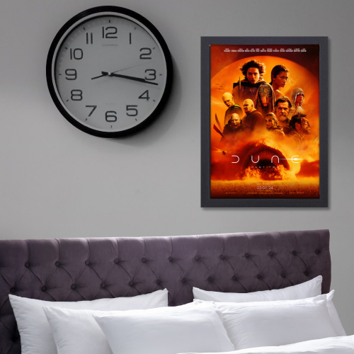 Dune Movie Poster Framed Adventure Sci-fi Film Artwork Frames Posters Hollywood Movies Canvas Painting Photo Frame for Wall Decor Home Decoration Living Room Bedroom Office Study Room Cafe