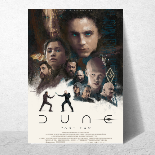 Dune Movie Posters Frame Adventure Sci-fi Film Artwork Framed Poster Hollywood Movies Canvas Painting Photo Frames for Wall Decor Home Decoration Living Room Bedroom Office Study Room Cafe