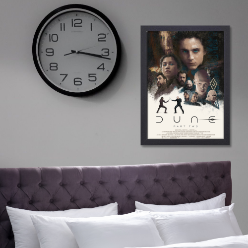 Dune Movie Posters Frame Adventure Sci-fi Film Artwork Framed Poster Hollywood Movies Canvas Painting Photo Frames for Wall Decor Home Decoration Living Room Bedroom Office Study Room Cafe