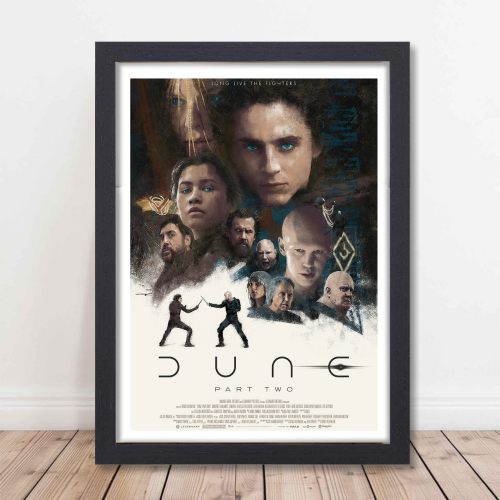Dune Movie Posters Frame Adventure Sci-fi Film Artwork Framed Poster Hollywood Movies Canvas Painting Photo Frames for Wall Decor Home Decoration Living Room Bedroom Office Study Room Cafe
