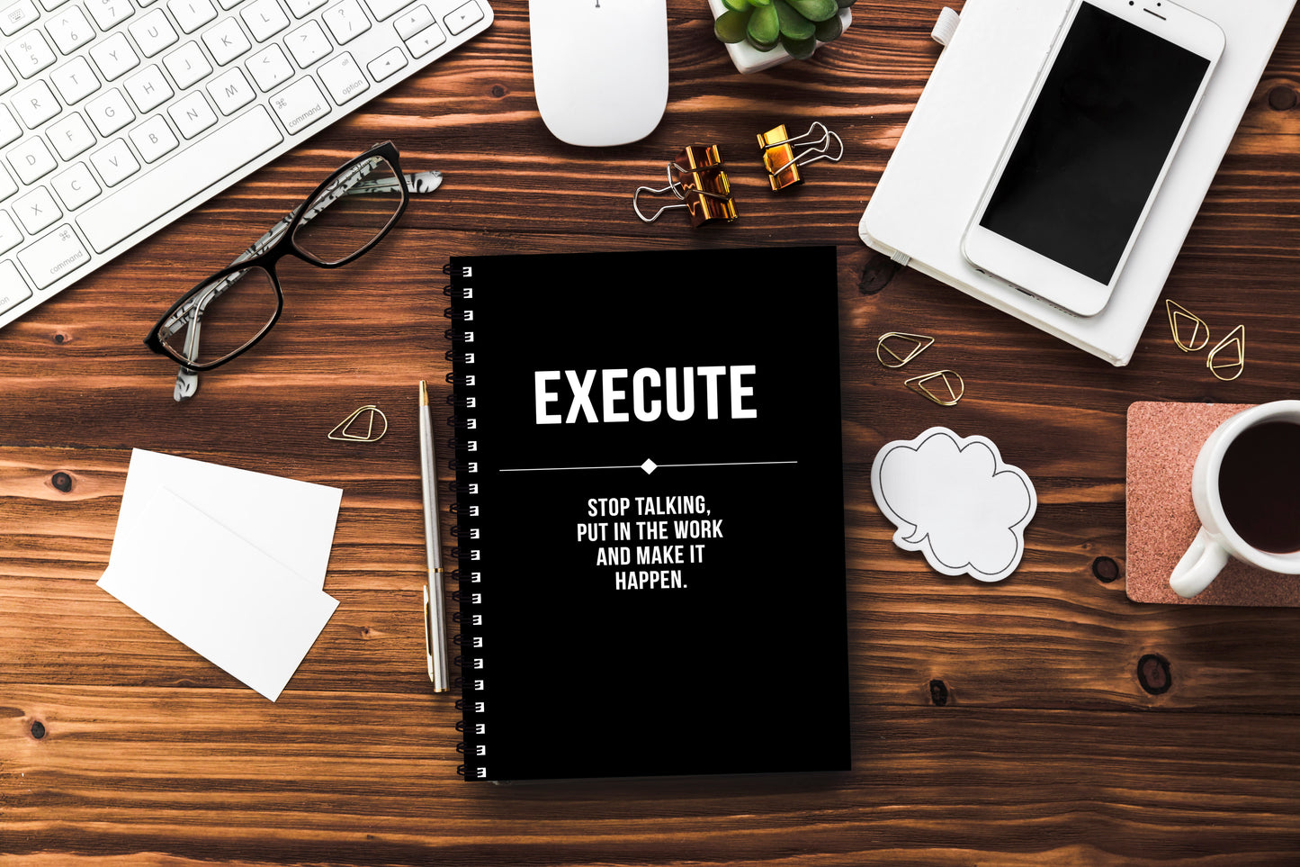 Execute Motivational Printed Notebook