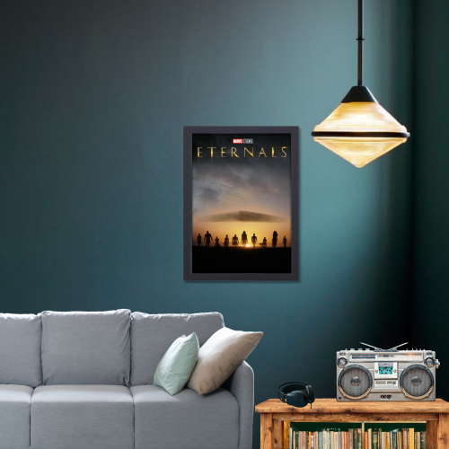 Eternal Movie Poster Frame Action Fantasy Film Artwork Framed Posters Hollywood Movies Canvas Painting Photo Frames for Wall Decor Home Living Room Bedroom Office Study Room Cafe Decoration