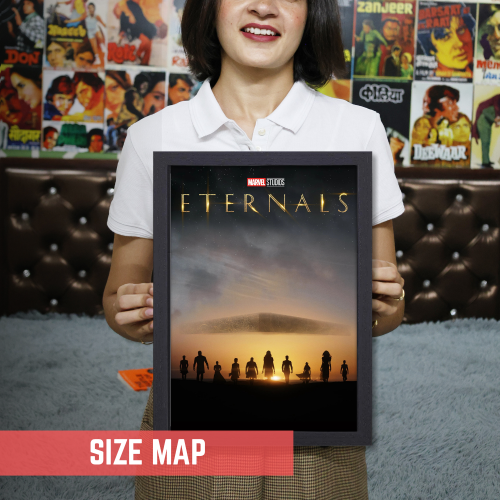 Eternal Movie Poster Frame Action Fantasy Film Artwork Framed Posters Hollywood Movies Canvas Painting Photo Frames for Wall Decor Home Living Room Bedroom Office Study Room Cafe Decoration