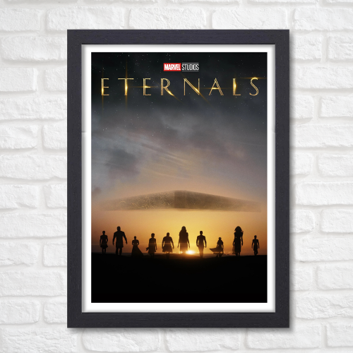 Eternal Movie Poster Frame Action Fantasy Film Artwork Framed Posters Hollywood Movies Canvas Painting Photo Frames for Wall Decor Home Living Room Bedroom Office Study Room Cafe Decoration