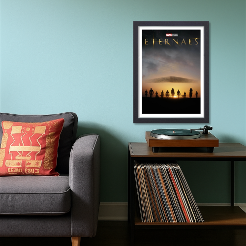 Eternal Movie Poster Frame Action Fantasy Film Artwork Framed Posters Hollywood Movies Canvas Painting Photo Frames for Wall Decor Home Living Room Bedroom Office Study Room Cafe Decoration
