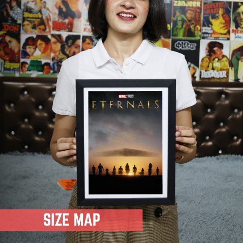 Eternal Movie Poster Frame Action Fantasy Film Artwork Framed Posters Hollywood Movies Canvas Painting Photo Frames for Wall Decor Home Living Room Bedroom Office Study Room Cafe Decoration