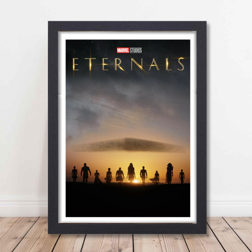 Eternal Movie Poster Frame Action Fantasy Film Artwork Framed Posters Hollywood Movies Canvas Painting Photo Frames for Wall Decor Home Living Room Bedroom Office Study Room Cafe Decoration