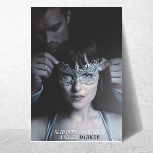 Fifty Shades Of Grey Movie Poster Frame Erotic Romance Film Artwork Framed Posters Hollywood Movies Canvas Painting Photo Frames for Wall Decor Home Decoration Living Room Bedroom Office Study Room Cafe Restraunt