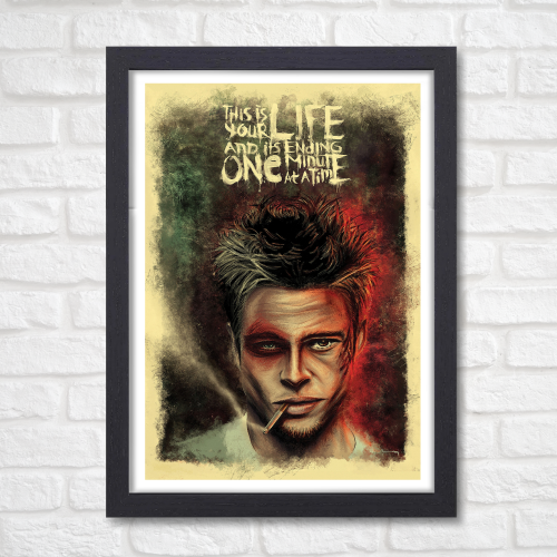 Fight Club Movie Poster Frame Action Movies Artwork Framed Posters Hollywood Crime Film Canvas Painting Photo Frames For Wall Decor Living Room Bedroom  Study Room Restraunt Cafe Office & Home Decoration, fight club movie poster, fight club movie poster hd, fight club movie poster 4k, fight club movie poster original, fight club movie poster framed, fight club movie poster 24x36, fight club movie poster font, fight club poster frame, fight club movie wall poster, fight club movie wall posters