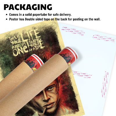 Fight Club Movie Poster Frame Action Movies Artwork Framed Posters Hollywood Crime Film Canvas Painting Photo Frames For Wall Decor Living Room Bedroom  Study Room Restraunt Cafe Office & Home Decoration, fight club movie poster, fight club movie poster hd, fight club movie poster 4k, fight club movie poster original, fight club movie poster framed, fight club movie poster 24x36, fight club movie poster font, fight club poster frame, fight club movie wall poster, fight club movie wall posters